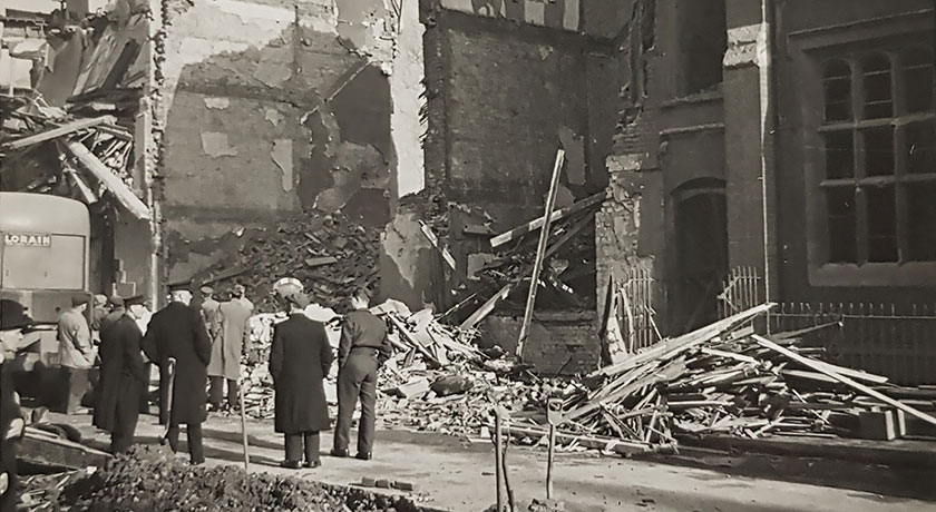 Bomb damage to Presbyterian Church House 2