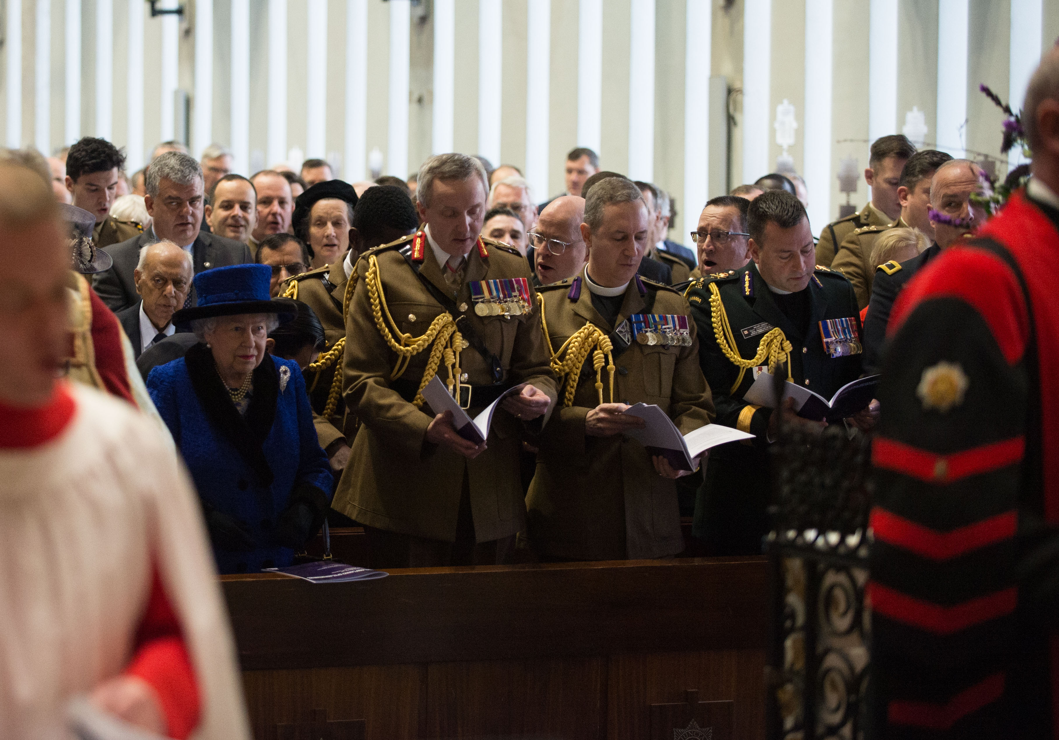 Queen in service APOLOND 2019 012 0084 Army Chaplains 100th Royal Anniversary