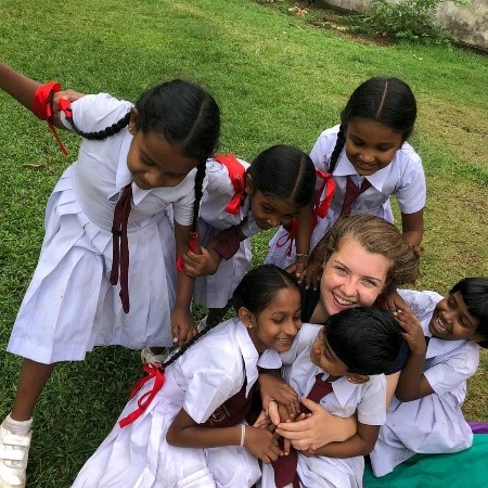 Sri Lanka group hug